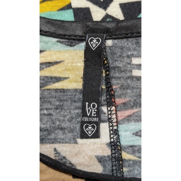Love Culture Tank Top Aztec Tribal Print Sleeveless Casual Tank Top Large - Picture 3 of 4